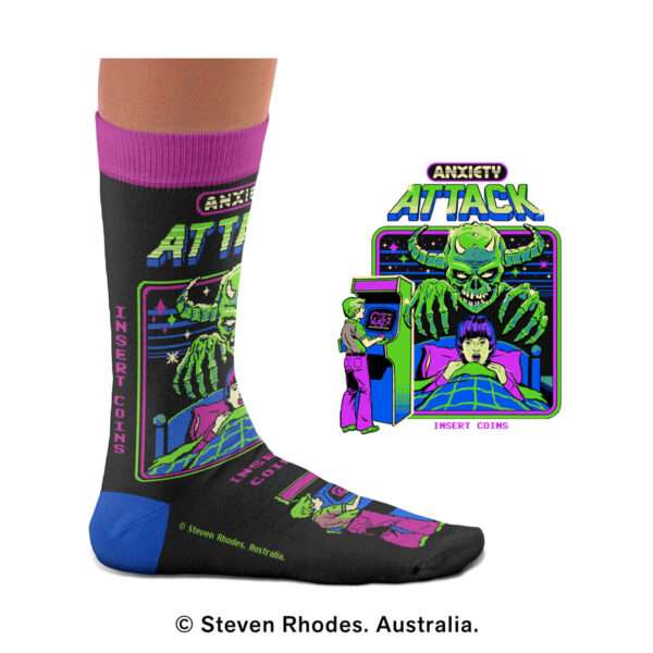 Anxiety Attack by Steven Rhodes Socks - Image 4