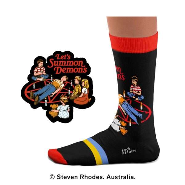 Let's Summon Demons by Steven Rhodes Socks - Image 5